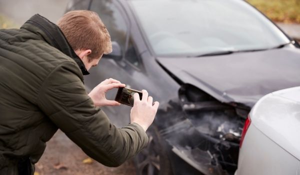 prepare teen driver for car accident - take photos